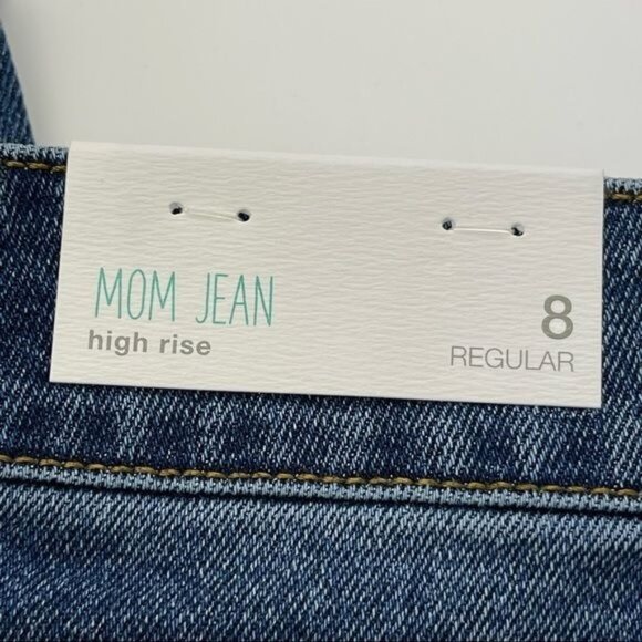 Maurices Mom Jean High Rise Distressed Size 8R NWT - Picture 7 of 8
